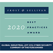 prêmio frost e sullivan 2020 de melhores práticas. Prêmio Empresa do Ano no Mercado Industrial de Segurança Cibernética